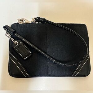 Black Coach Wristlet